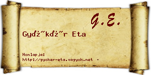 Gyökér Eta névjegykártya